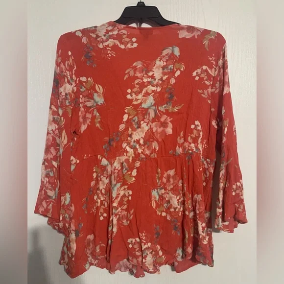 Torrid Floral Babydoll Top Blouse - Picture 3 of 4